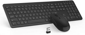 2.4GHz Wireless Keyboard and Mouse with Mouse-Pad